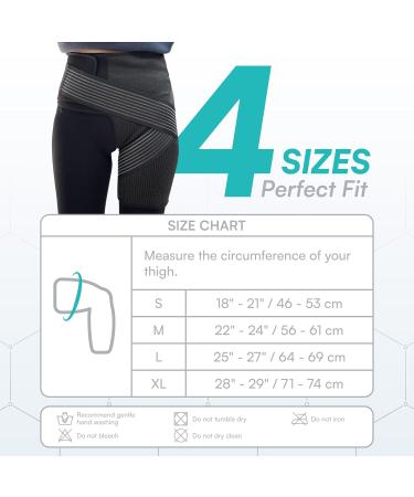 Vital Salveo Compression Recovery Hip Brace - Pain Relief & Mobility Support for Men & Women | Ideal for Hip Injury Recovery - Medium Size - Buy Online on GoSupps.com
