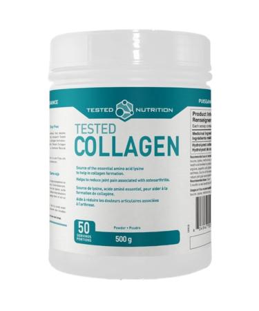 Tested Nutrition Tested Collagen | 10g Hydrolyzed Bovine Collagen (Type I & III) for Healthy Skin Hair Bones Joints Immunity | Unflavoured 50 Servings (500g)