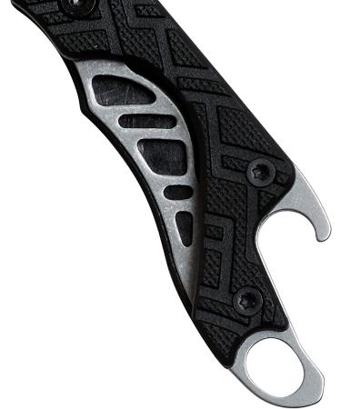 Kershaw Cinder Multi-Function Pocketknife (1025) - 1.4 3Cr13 Blade, Manual Opening, Liner Lock, Bottle Opener, Keychain Carry - Black Handle - Buy Online on GoSupps.com