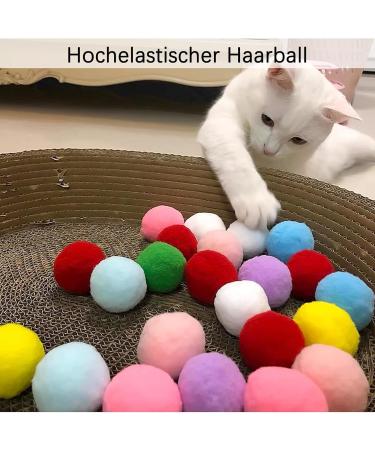 Xiwupo 50-Piece Cat Toy Balls - Felt Balls for Cats & Kittens - Perfect for Chasing & Catching Fun - Buy Online on GoSupps.com