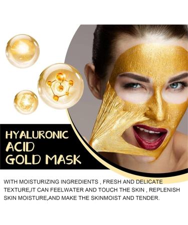  oihgerg Huasurv gold mask gold foil rejuvenating gold peeling mask retinol snake venom gold mask for all skin types 3pcs - Buy Online on GoSupps.com
