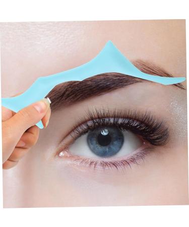 FOMIYES Silicone Molds Brow Guide Makeup Stencil Constant Temperature Miss Supplies 17.3x5.9cm Blue - Buy Online on GoSupps.com