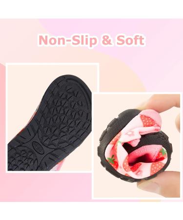 Fast Drying Children's Bathing Shoes | Aqua Shoes for Girls & Boys - Pink Strawberry 23/24 EU - Buy Online on GoSupps.com