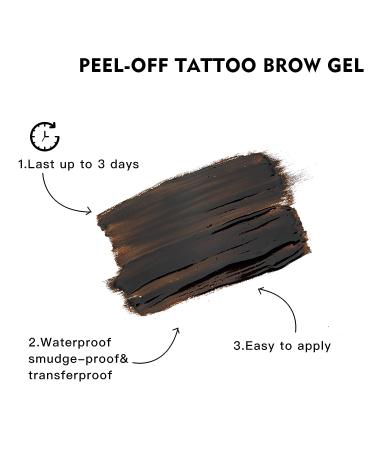 ASONLY Tattoo Brow Peel Off Tint - Natural Brown Makeup for Long-Lasting Brow Color - Buy Online on GoSupps.com