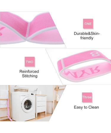 Buy Yoga Stretch Belt with 8 Loops - Violet Resistance Band for Pilates Gymnastics & Flexibility | 86cm Length (167cm Total) | 4cm Wide - Buy Online on GoSupps.com