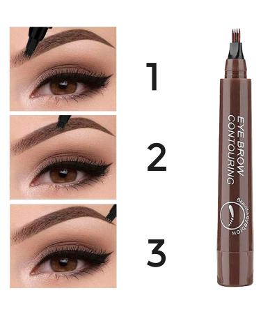 Buy Waterproof Microblading Eyebrow Pencil - Dark Brown (02#) | Precision Micro-Fork Tip for Flawless Brows | International Shipping Available - Buy Online on GoSupps.com
