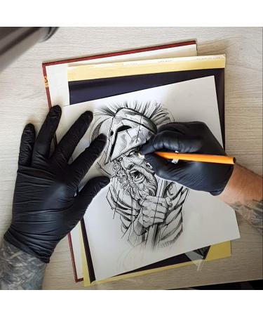 UPTATSUPPLY Tattoo Transfer Paper - 100 PCS 4-Layered Stencil Paper for Tattoo Transfer Kit - A4 Size Thermal Stencil Paper for Tattoo Supplies - Buy Online on GoSupps.com