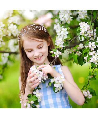 White Rhinestone Flower Girl Headpiece for Bride - Wedding Hair Accessories - Buy Online on GoSupps.com