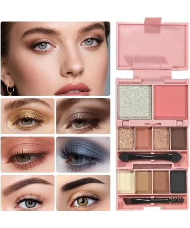 PCC PTYXIS Eyeshadow Palette Combination Eyeshadow for Eye Highlighting Powder Shiny and Longlasting Natural and Colorful Foldable Portable Eyeshadow Palette 1 15 g 1 15 g Confezione da 1 - Buy Online on GoSupps.com