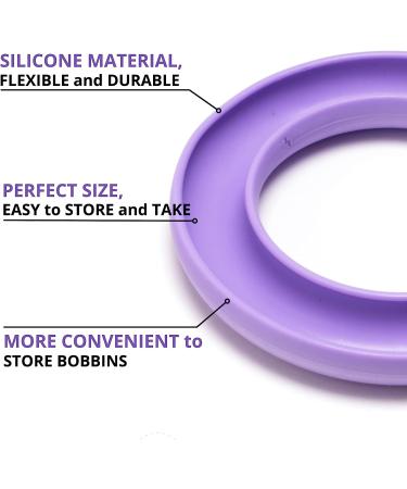4PCS Round Bobbin Holder Organizer for Metal or Plastic Sewing Machine - Silicone Sewing Tool - Buy Online on GoSupps.com