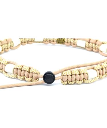 Custom EM Ceramic Collar for Dogs & Cats - 61-70 cm Beige | Original US Paracord | International Shipping - Buy Online on GoSupps.com