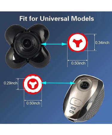 5-Blade Shaver Replacement Heads for Bald Men - Easy-to-Clean Electric Shaver with Blade Cover - Black - Buy Online on GoSupps.com