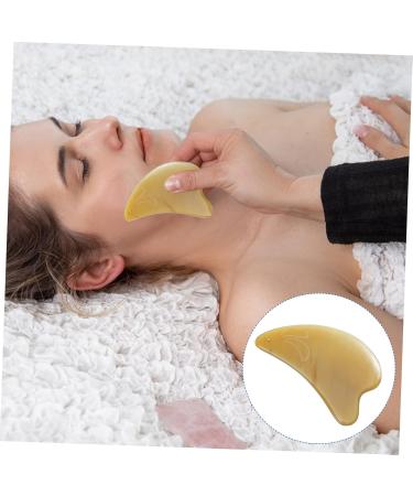 Buy Minkissy Horn Gua Sha Board - Spa Body Massage Scrub Tool | Muscle Scraping & Foot Paddles 9.5x5.5cm - Buy Online on GoSupps.com