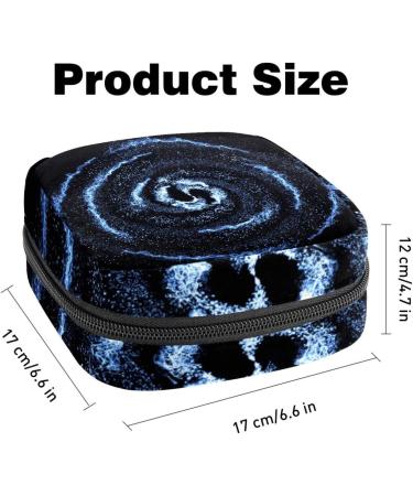 Space Galaxy Menstruation Pad Bag with Zipper | Women's Tampon & Napkin Collection Bag for Girls - Buy Online on GoSupps.com