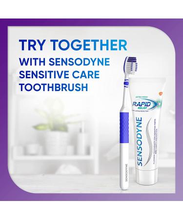 Sensodyne Rapid Relief Sensitive Toothpaste Extra Fresh 3.4oz (Pack of 3) - Fast Acting Relief - Buy Online on GoSupps.com