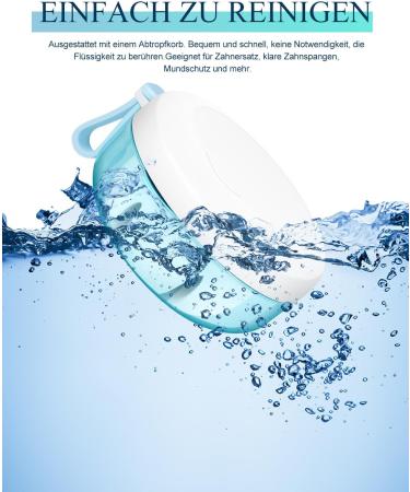 Portable Dnom Dose for Braces - Spoutable Dental Prosthesis Container & Brush for Corrective Bite Splint Care - Buy Online on GoSupps.com