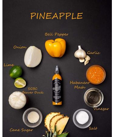 Heartbeat Hot Sauce Pineapple Habanero 6 oz - Small Batch, Handmade, Vegan & Preservative Free - Buy Online on GoSupps.com