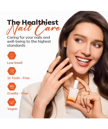 Modelones 8in1 Nail Hardener - Extra Strong Nail Care for Fragile Nails Repair & Growth - 15ml White Base Coat & Amplifier - Buy Online on GoSupps.com