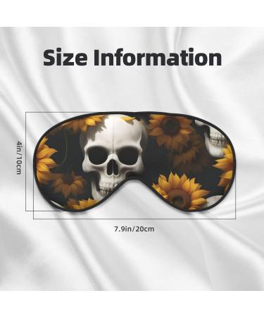 Sunflower Halloween Skull Sleep Mask | Adjustable & Breathable Eye Mask for Comfortable Sleep - Shop Internationally - Buy Online on GoSupps.com