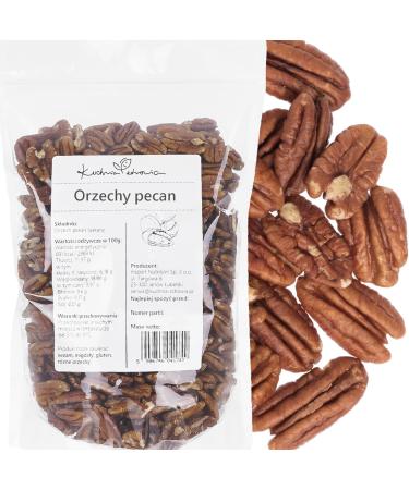Kuchnia Zdrowia - Pecan Nuts - Halves - Shelled - No Additives - Leak-Proof Packaging with Zipper - Doypack: (500 Grams)