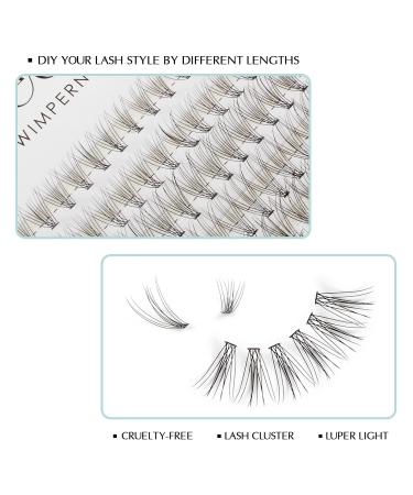 Oreola Cluster Eyelashes - Volume 0.1C Mixed Lashes 10D & 20D | Natural Reusable Individual False Eyelash Extensions (12 Lines 8-14mm) - Buy Online on GoSupps.com