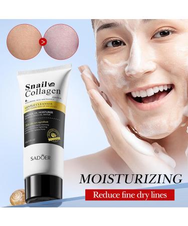 Snail Mucin Cleanser | Unisex Face Wash for Dry & Sensitive Skin - Daily Repairing & Deep Cleansing - Buy Online on GoSupps.com