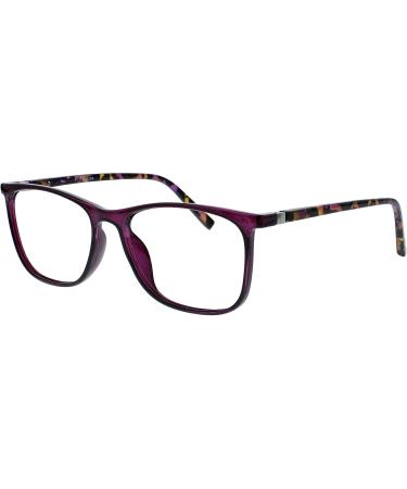 Opulize Unisex Arc Reading Glasses - Pack of 10 | +1.50 Diopters | Black Brown Blue & Purple - International Shipping Available - Buy Online on GoSupps.com