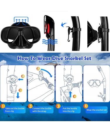 Anti-Fog Nearsighted Diving Mask & Dry Snorkel Set -1.5 for Adults Youth: Ideal for Scuba Diving, Spearfishing, Freediving - Buy Online on GoSupps.com
