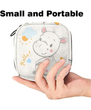 Women's Cute Animal Tampon Storage Bag | Multi-Zip Binding Storage for Menstrual Products - Buy Online on GoSupps.com