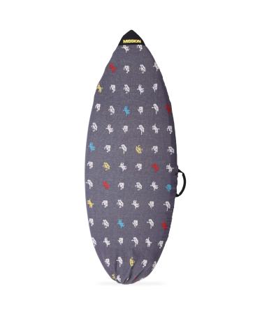 MISSION Boat Gear Deluxe Board Socks Wakesurf Board and Wakeboard Bag Invaders Traditional Nose (Up to 64")