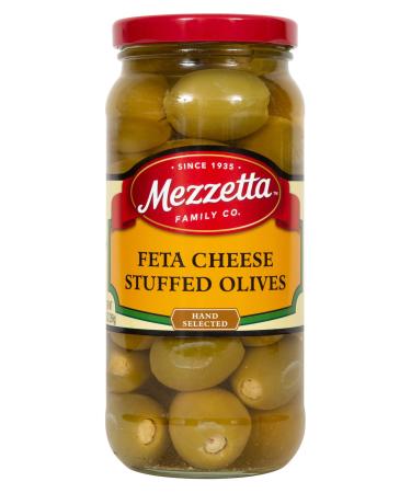 Mezzetta Stuffed Olives, Greek-Style Feta Cheese, 9.5 Ounce