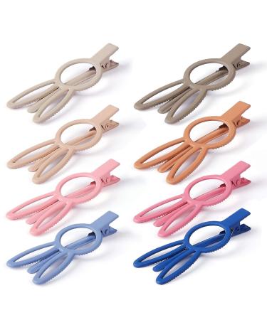 8pcs Matte Alligator Hair Clips - Cute Rabbit Hairpins for Thick Hair | Colorful Hair Barrettes - Ideal for Birthday, Christmas & Valentines Day - Buy Online on GoSupps.com