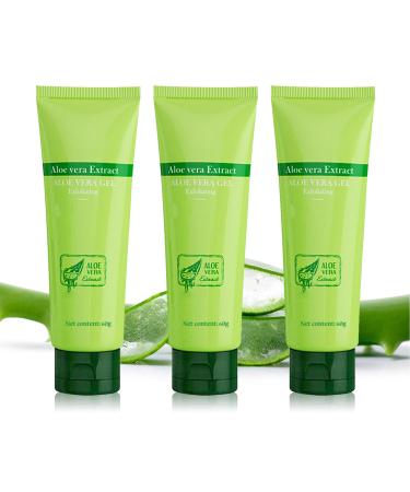 3PCS Gentle Exfoliating Gel Moisturizing Facial Exfoliator Deep Cleansing Peeling Gel for Face and Body Non-greasy Exfoliating Face Scrub Lightweight Facial Scrub Exfoliator for All Skin Types