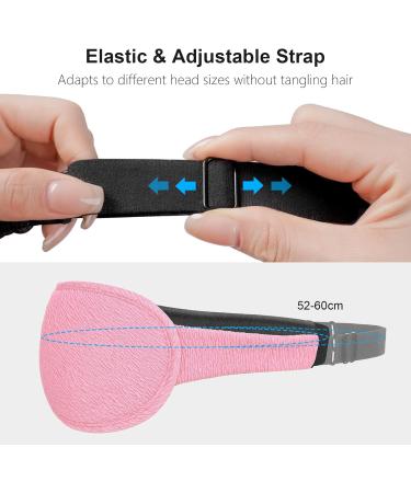 Gritin 100% Light Blocking Sleep Mask for Men & Women | Ergonomic 3D Design Ultra Soft & Comfortable Eyelash-Friendly Pink - Buy Online on GoSupps.com