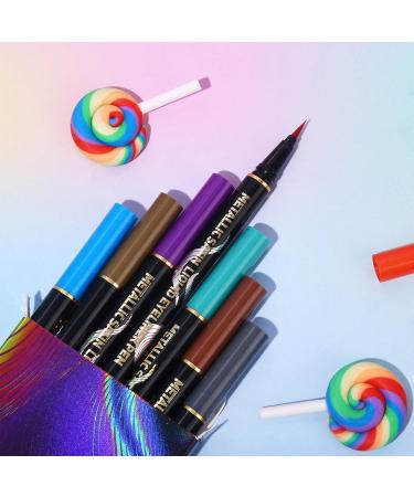 Eyeliner Eye Liner Liquid - Shimmer Eye Liner Long Lasting Waterproof Eyeliner Fine Nib Precise Outline for Eye Makeup Uaxiu - Buy Online on GoSupps.com