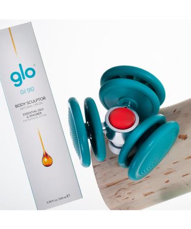 Glo Cellular-Detox Drainage Head for GLO 910 Anti-Cellulite Massager | Stimulate Drainage & Smooth Watery Cellulite | Anti-Toxins & Anti-Swollen Legs - Turquoise Green - Buy Online on GoSupps.com