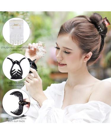 RC Roche 6-Piece Super Supreme Hair Clips Set - Medium Transparent Brown & Black - International Shipping Available - Buy Online on GoSupps.com