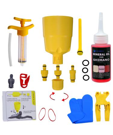 CYCOBYCO Brake Bleed Kit for Shimano Hydraulic Disc Brakes with 60ml Mineral Oil Fluid