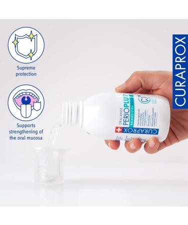 Curaprox Perio Plus Balance Mouthwash 200ml - Alcohol-Free Citric Flavor for Bad Breath & Inflammation - 0.05% Chlorhexidine - Buy Online on GoSupps.com