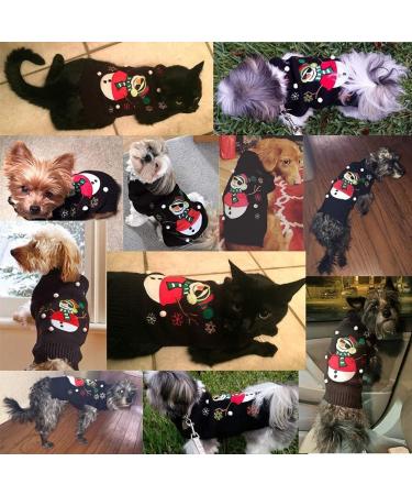 ABRRLO Christmas Dog Sweater - Warm & Cozy Pet Sweater for Small Medium Dogs - Snowman Design - Buy Online on GoSupps.com