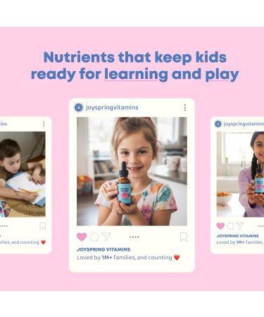 JoySpring Genius Drops Smartberry Vanilla | Herbal Focus Support for Kids with Ginkgo Biloba Licorice Root Gotu Kola Extract Peppermint Leaf | Liquid Formula|1fl oz (30 Servings) - Buy Online on GoSupps.com