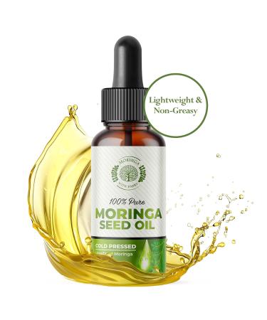 Moringa Seed Oil 100% Pure Cold-Pressed & Virgin Unrefined Non-GMO Vegan Oil Ultra-Hydrating Moisturizer for Dry Skin Damaged Hair & Body Anti-Aging Ideal Carrier Oil - Buy Online on GoSupps.com