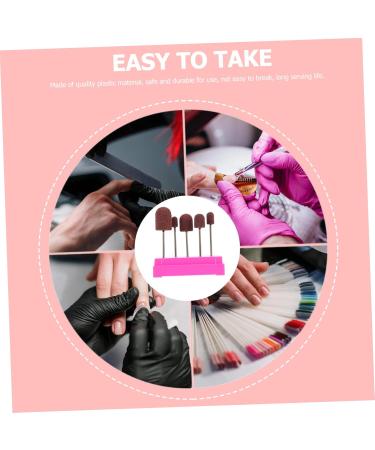 minkissy 1 Set Nail Sand Ring Cap Electric Manicure Set Professional Manicure Set Manicure Tools Professional Nail Drill Sanding Caps with Grip Manicure Sanding Head Polishing Heads Nail 8x6cm Rosy - Buy Online on GoSupps.com