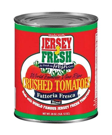 Jersey Fresh Crushed Tomatoes, Fattoria Fresca, 28 Ounce (Pack of 12)