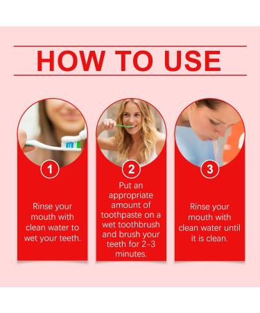 Gentle Cleaning Toothpaste - Removes Teeth Stains & Yellowing Long-Lasting Fresh Breath Daily Oral Care for Bright Teeth(3PCS) - Buy Online on GoSupps.com