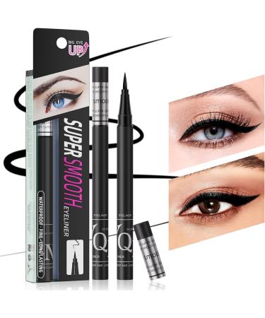 Eyeliner Pencil HOUSN Professional Makeup Eyeliner Black Eyeliner Pen Waterproof Eyeliner Pen Liquid Eyeliner Pencil Matte Liquid Eyeliner Felt Tip with Ultra-Precise Tip Quick Drying - Buy Online on GoSupps.com