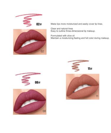 3PC Matte Liquid Lipstick & Lip Liner Set - Waterproof Durable Makeup for Women | Best Cosmetics Gift - Buy Online on GoSupps.com