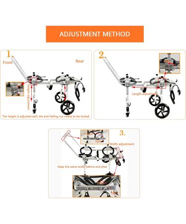 Dog Wheelchair for Back Legs Adjustable Hip Support Harness for Canine Aid Arthritis for Small Medium Large Dogs Rehab Poor Stability Dogs Walking Cart Wheel Chair S (S) () - Buy Online on GoSupps.com