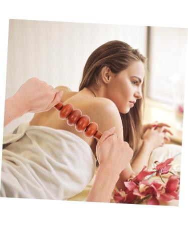 Minkissy 5-Piece Four-Wheel Push Back Scooter & Massage Device Set | Hand Muscle and Lower Back Massagers | Fitness Tools in Rosewood - Buy Online on GoSupps.com
