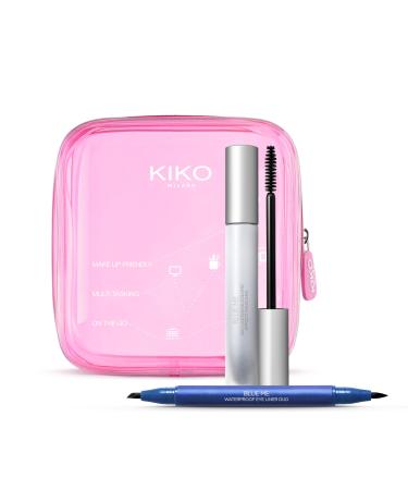 KIKO Milano Eyes: Blue Me 36H Lasting & Volume Effect Mascara + Blue Me Waterproof Eyeliner Duo | N.1 Blue Me 36H Lasting & Volume Effect Mascara + N.1 Blue Me Waterproof Eyeliner Duo